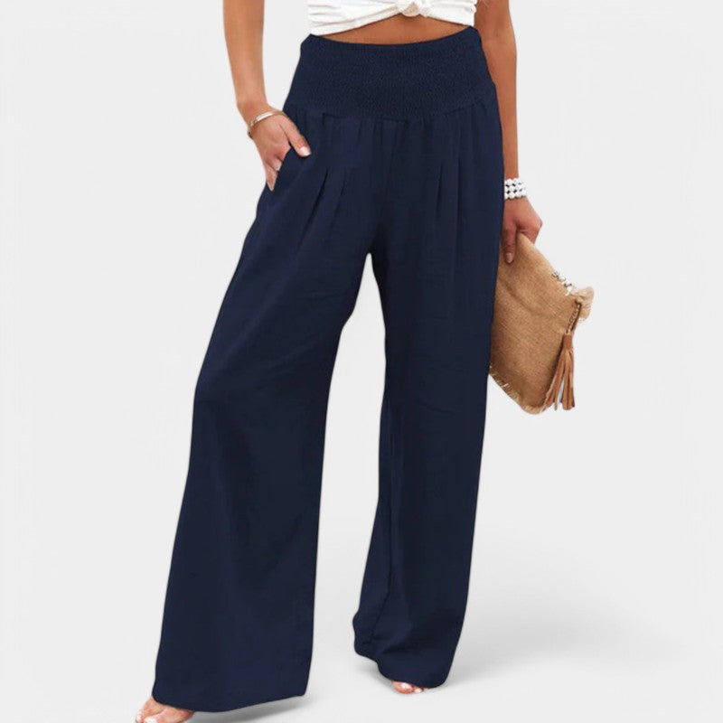 Carla | Pantalones de Lino Aireados con Cintura Elástica para Mujer 8