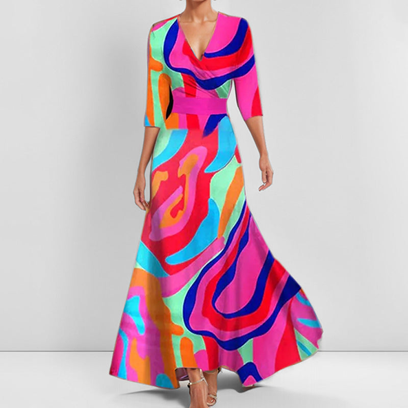 Elegante Vestido de Noche con Detalles Florales para Mujeres | Diseño Sofisticado para Eventos Especiales 1