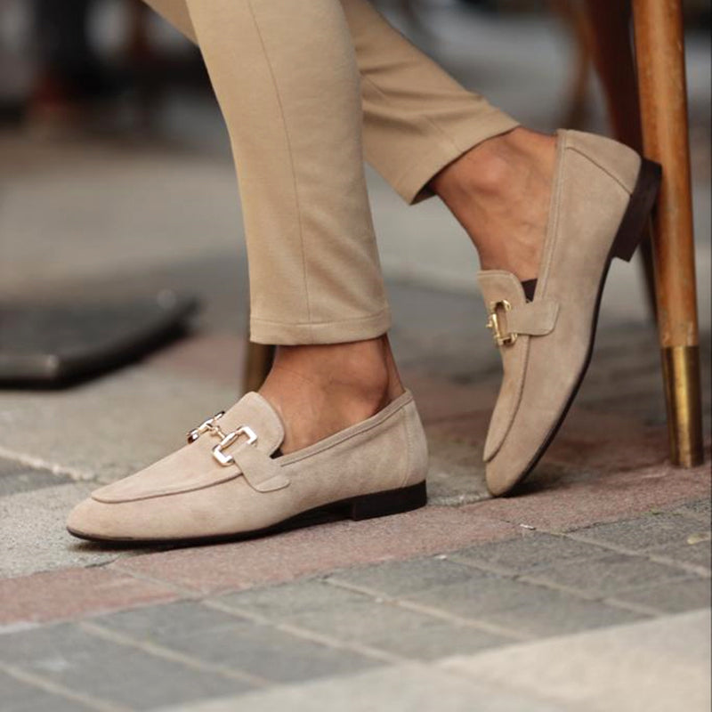 Ethan | Elegantes Mocasines Negros de Piel Sintética con Detalle Metálico 4