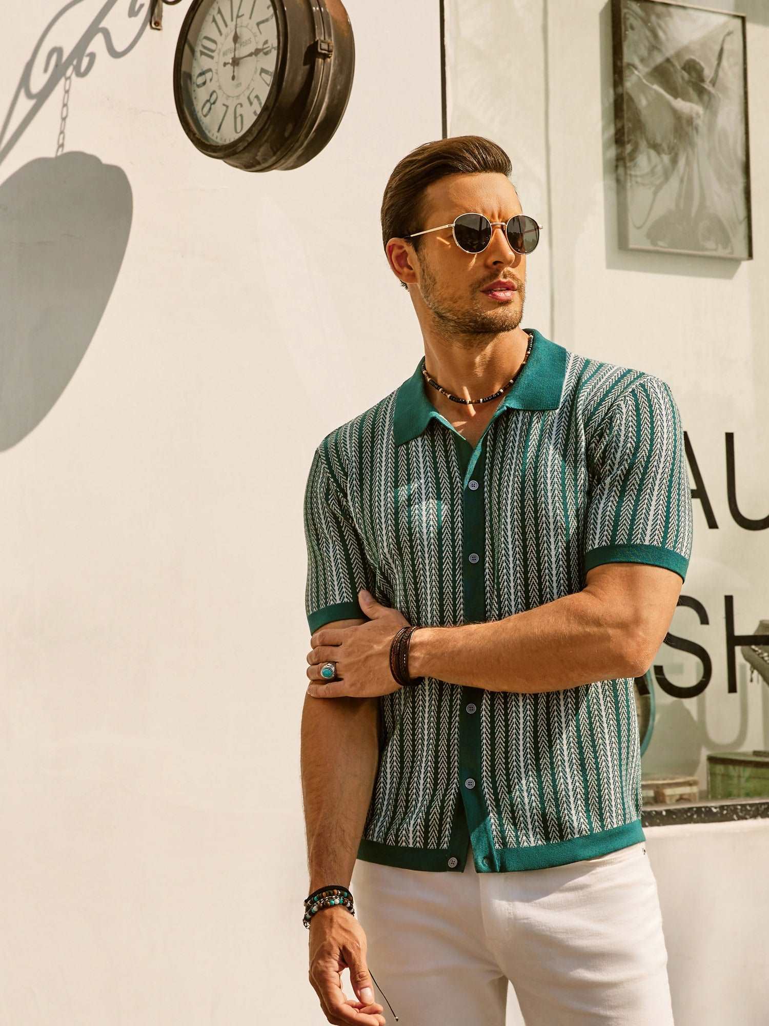 Fernando | Polo de Punto a Rayas para Hombre con Estilo Vintage 4