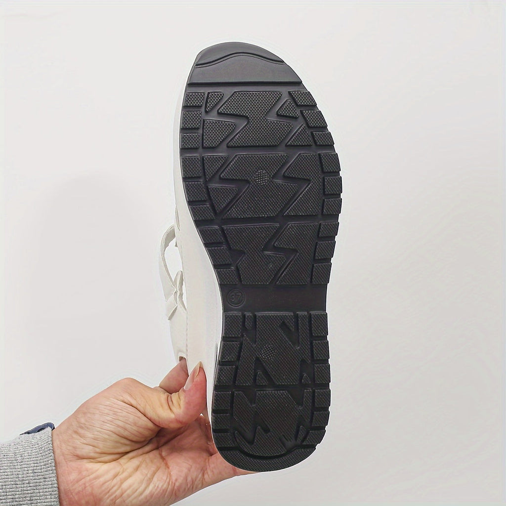 MARTA – Sandalias de plataforma con tiras de velcro para mujer