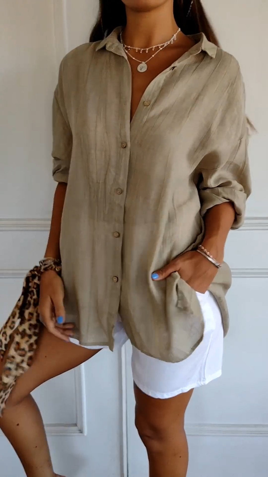 Sofia | Elegante Camisa Blanca Casual para Mujer 3