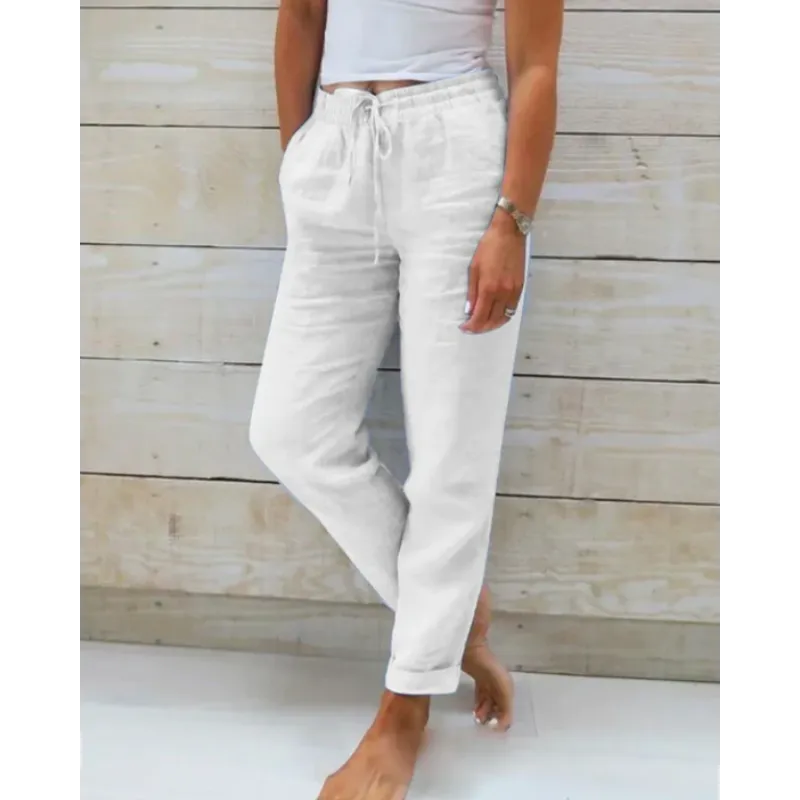 Sofia | Pantalones Holgados con Cordón para Mujer 7