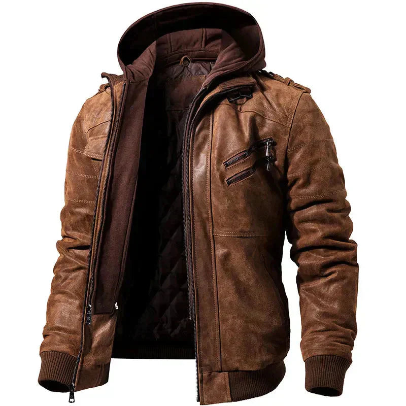 Chaqueta Bjorn con capucha ajustable para hombre, vista frontal