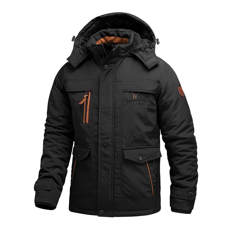 Chaqueta acolchada impermeable BORALIS para hombre en color negro