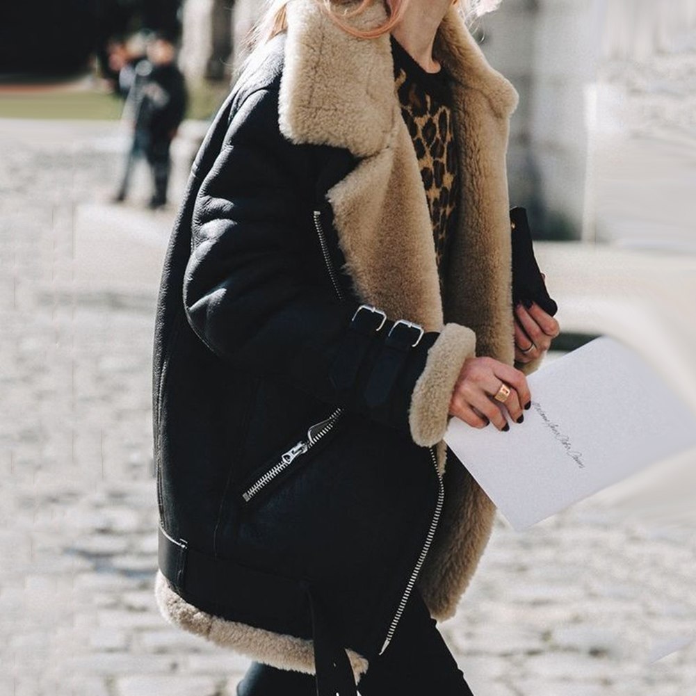 Detalle del tejido y acabado de la chaqueta de invierno BRISANNE