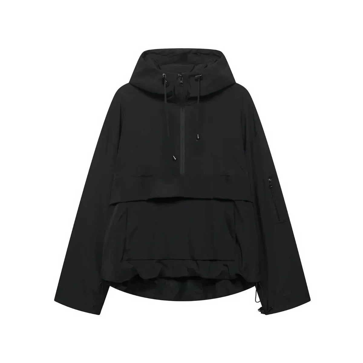 Silueta estructurada de la chaqueta de invierno minimalista para mujer