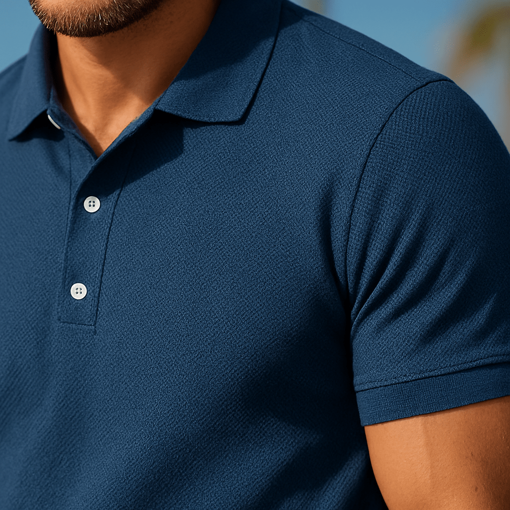 LEO – Conjunto de verano para hombre con polo y pantalones cortos