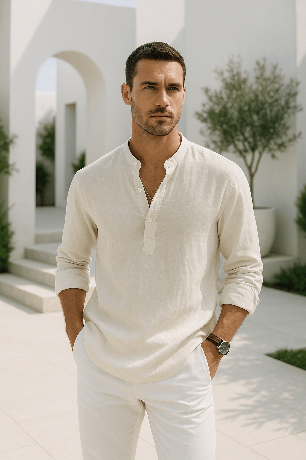 Ethan | Camisa de Lino Casual para Hombre - Noa Lagos