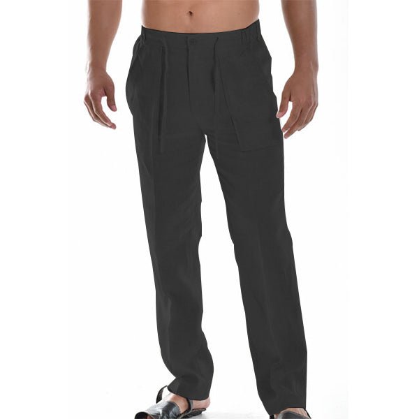 Ethan | Pantalones Ligeros Rectos con Pliegues Sutiles - Noa Lagos