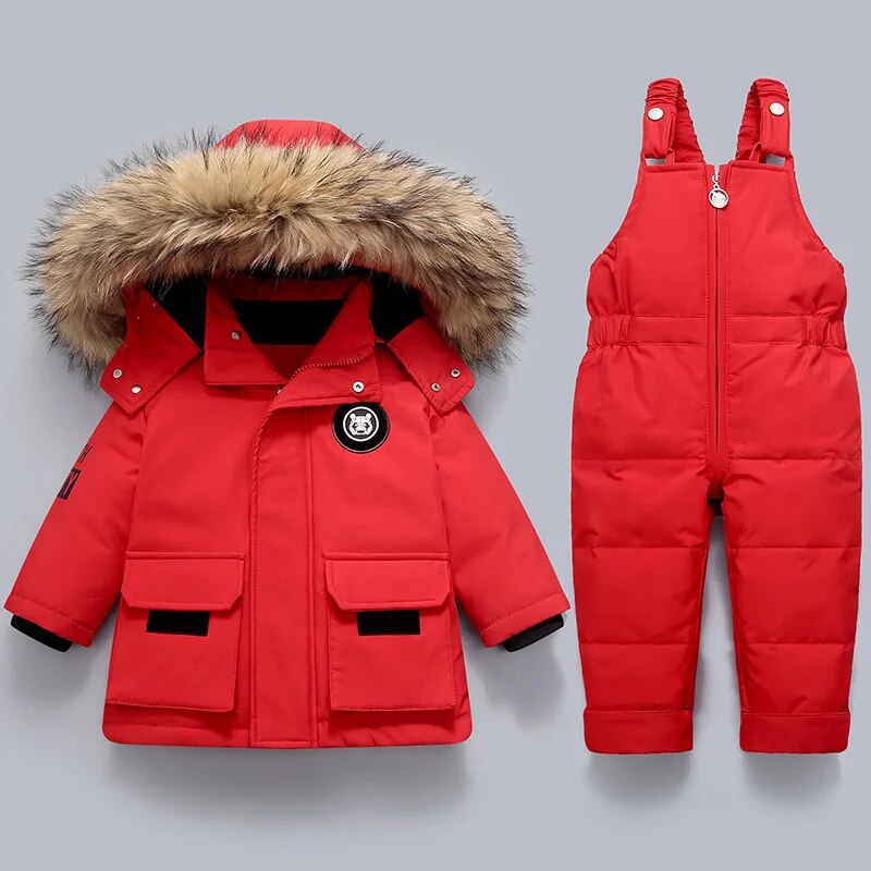 Mono de esquí infantil a juego con la chaqueta del conjunto Nordik