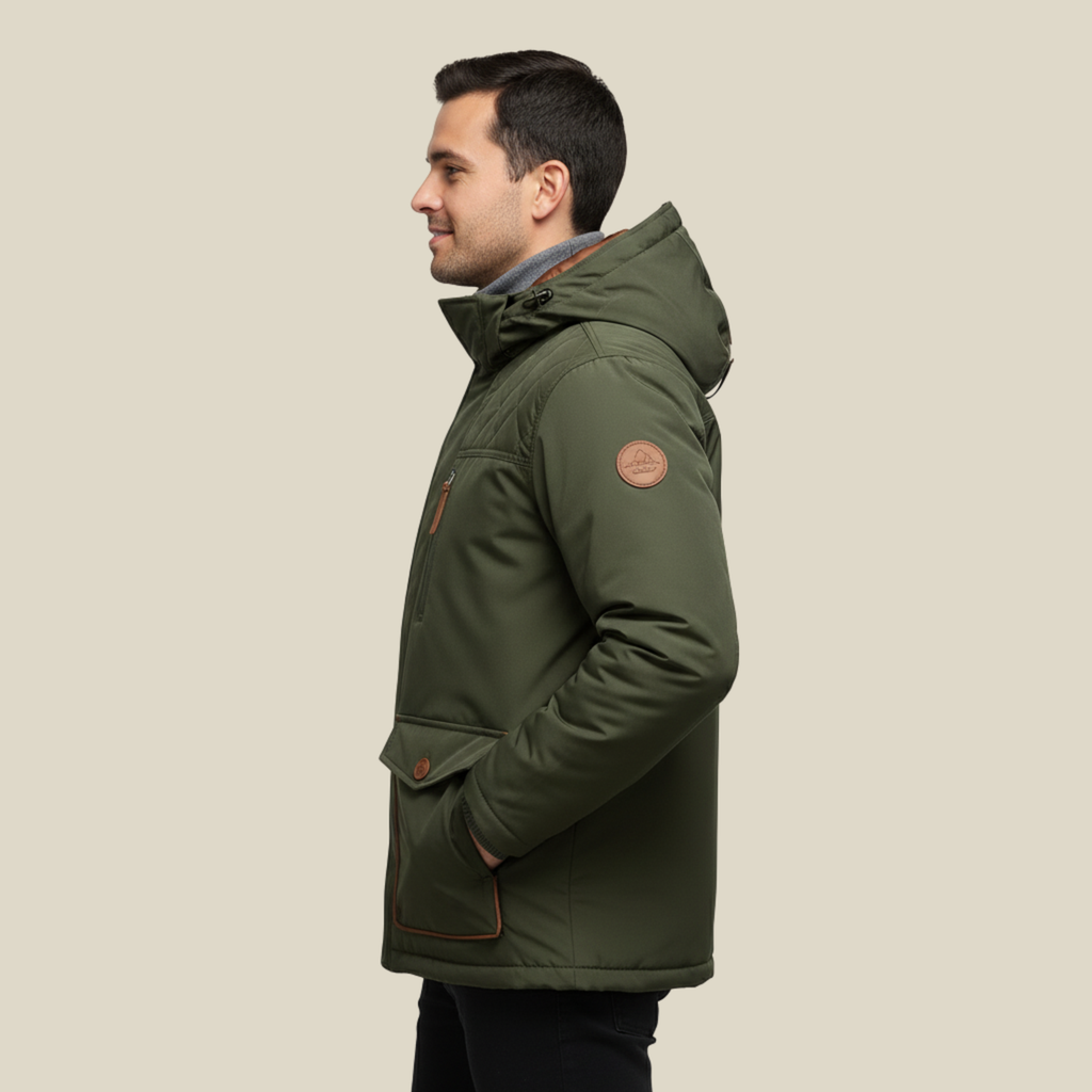Chaqueta GRIMSVYK combinada con jersey y pantalón para look invernal