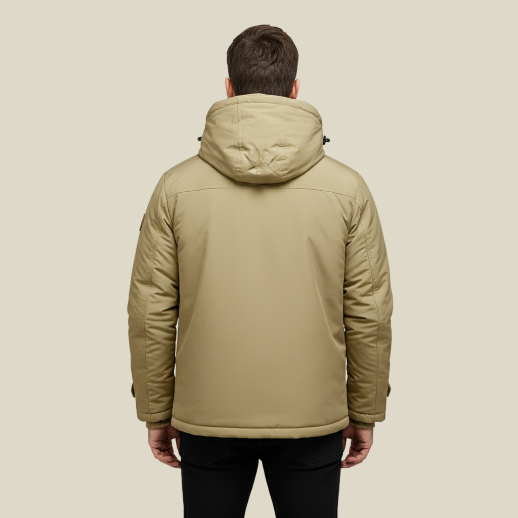 Vista trasera de la chaqueta acolchada GRIMSVYK para hombre