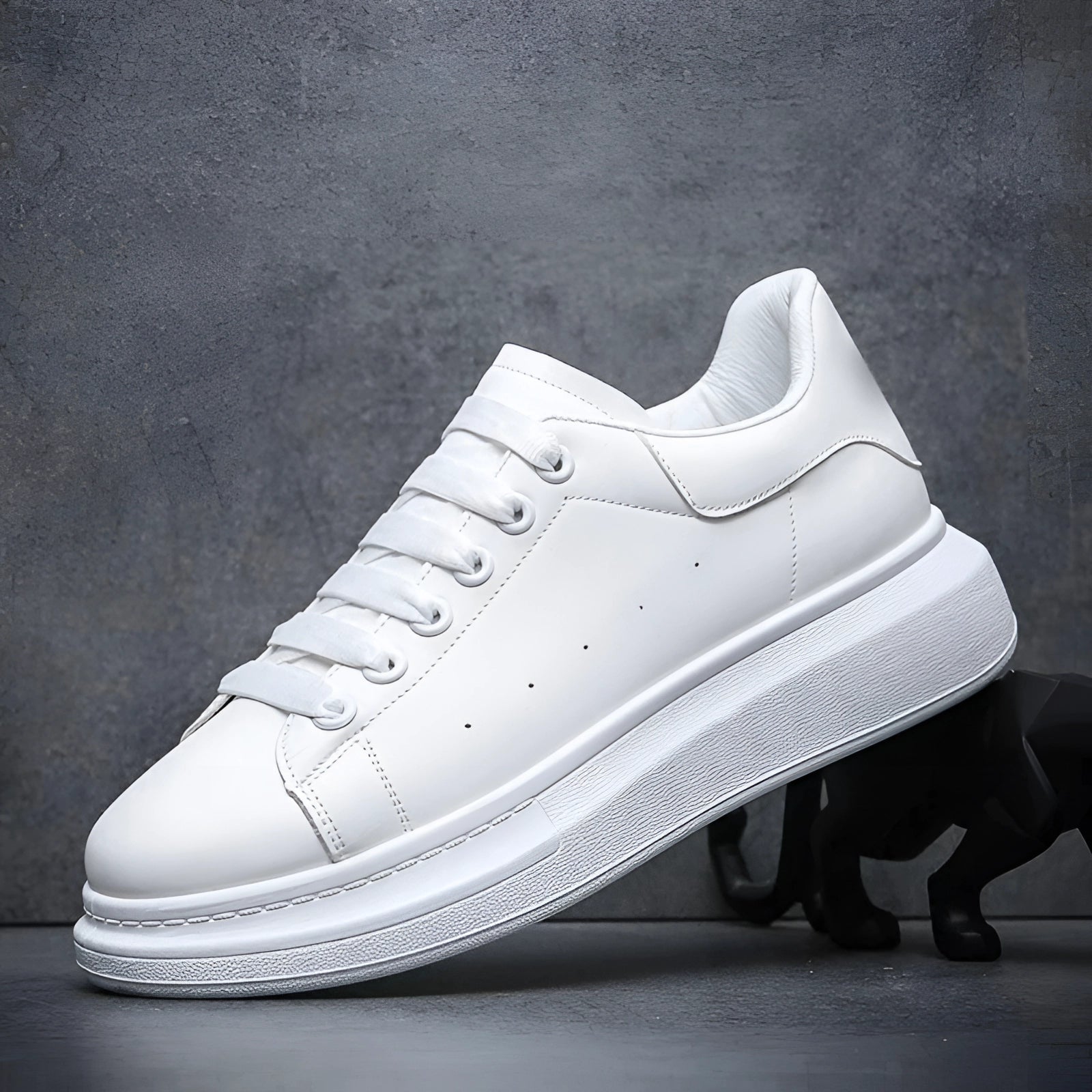 Jorge | Zapatillas Blancas con Suela de Plataforma para Hombre - Noa Lagos
