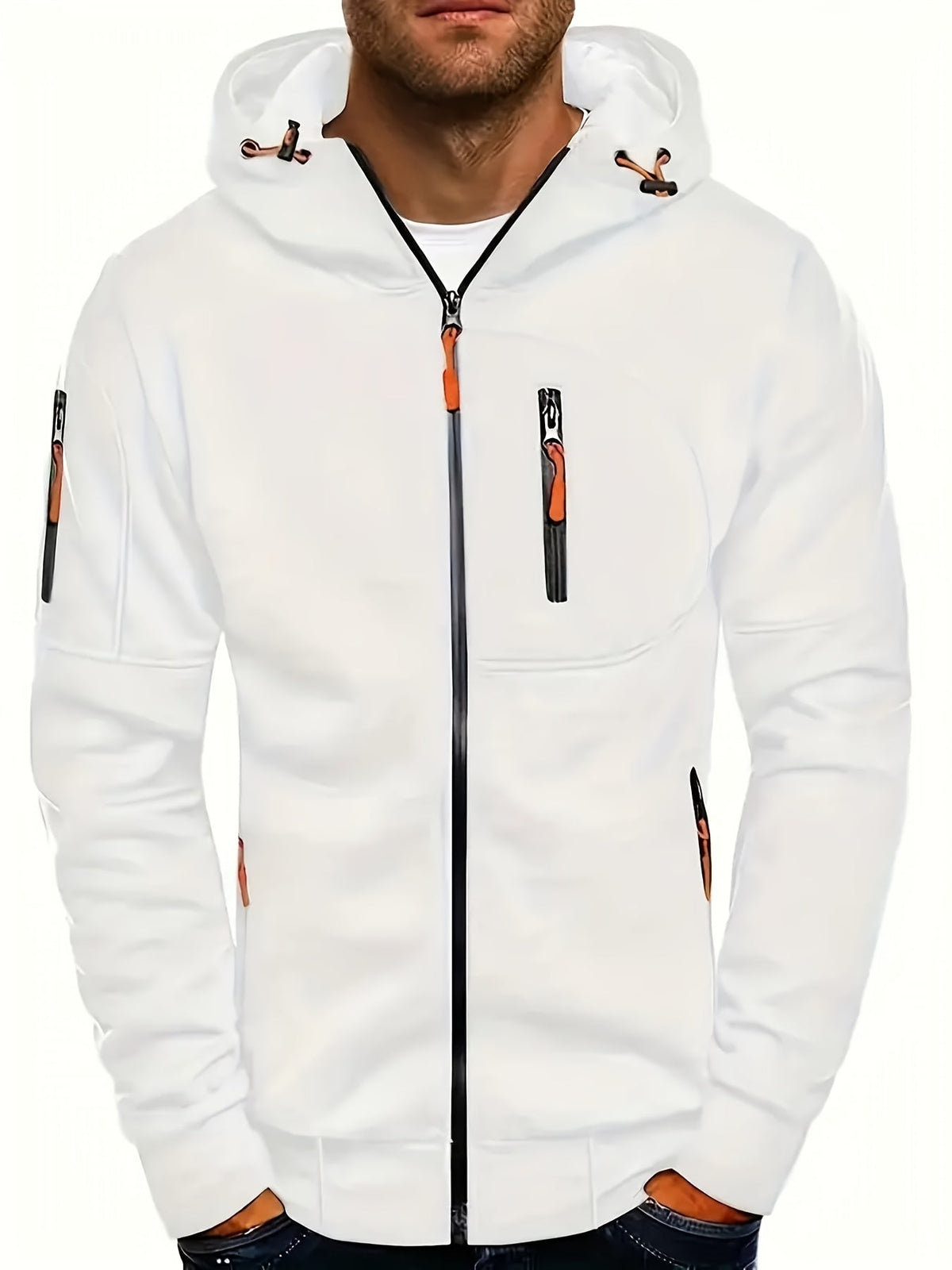 Vista trasera de la sudadera Kian con capucha