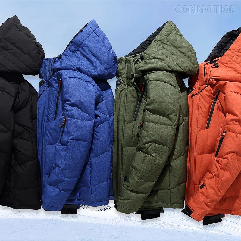 Detalle de cierre y bolsillos de la chaqueta acolchada Nordkap