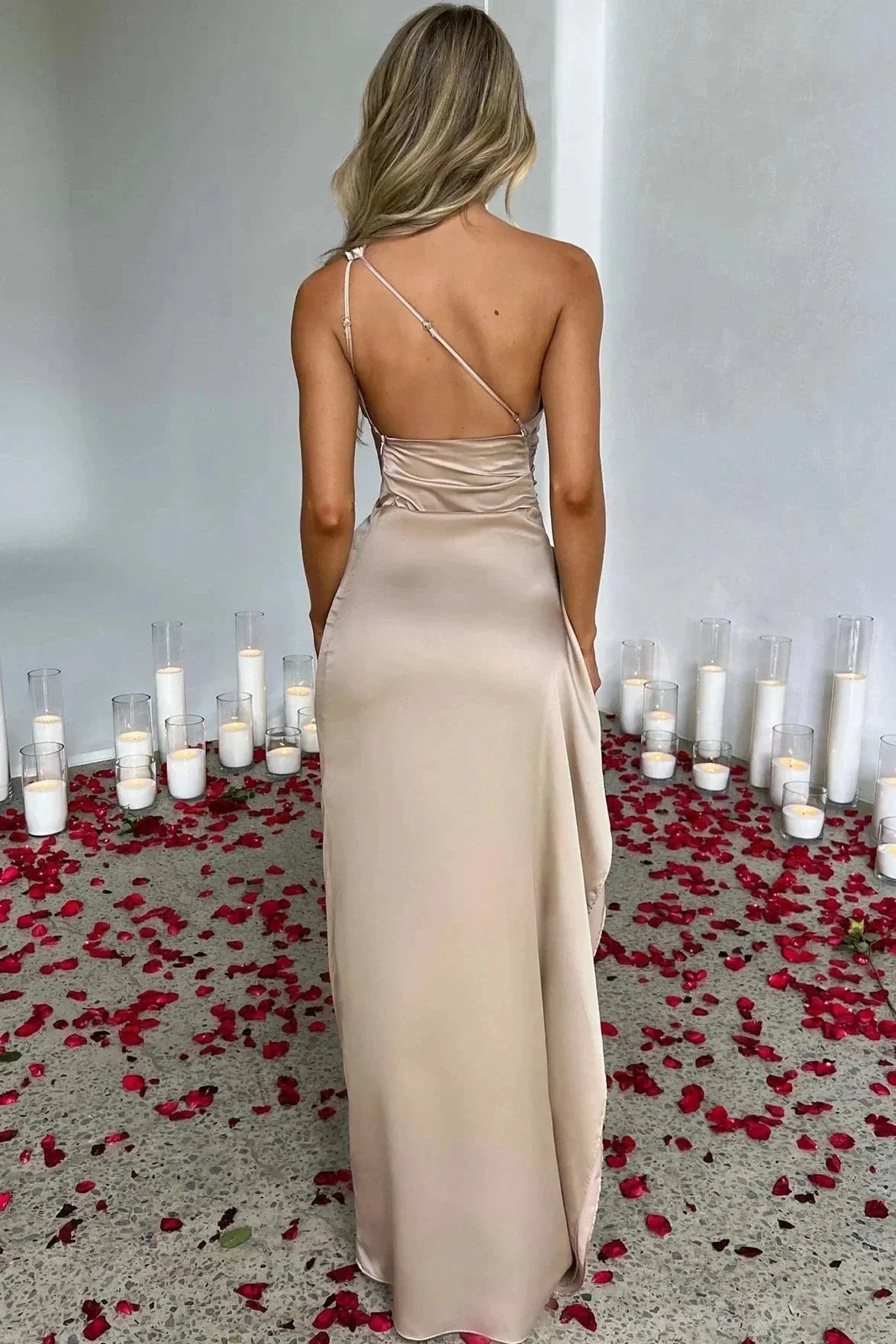 Sofia | Elegante Vestido Largo Asimétrico para Mujer - Noa Lagos