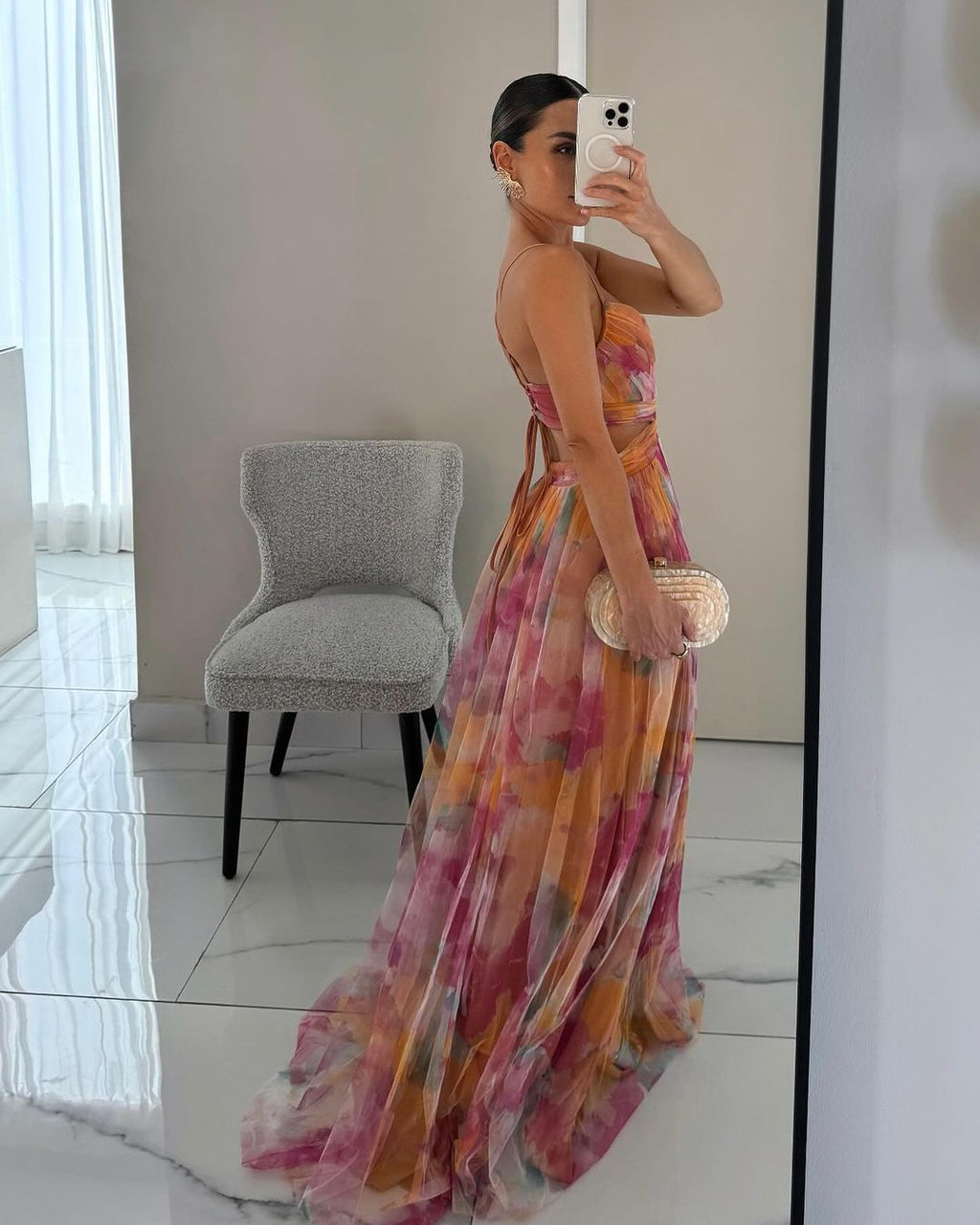 Sofía | Elegante Vestido Largo Floral de Invitada Boda, Graduación, Fiesta - Noa Lagos