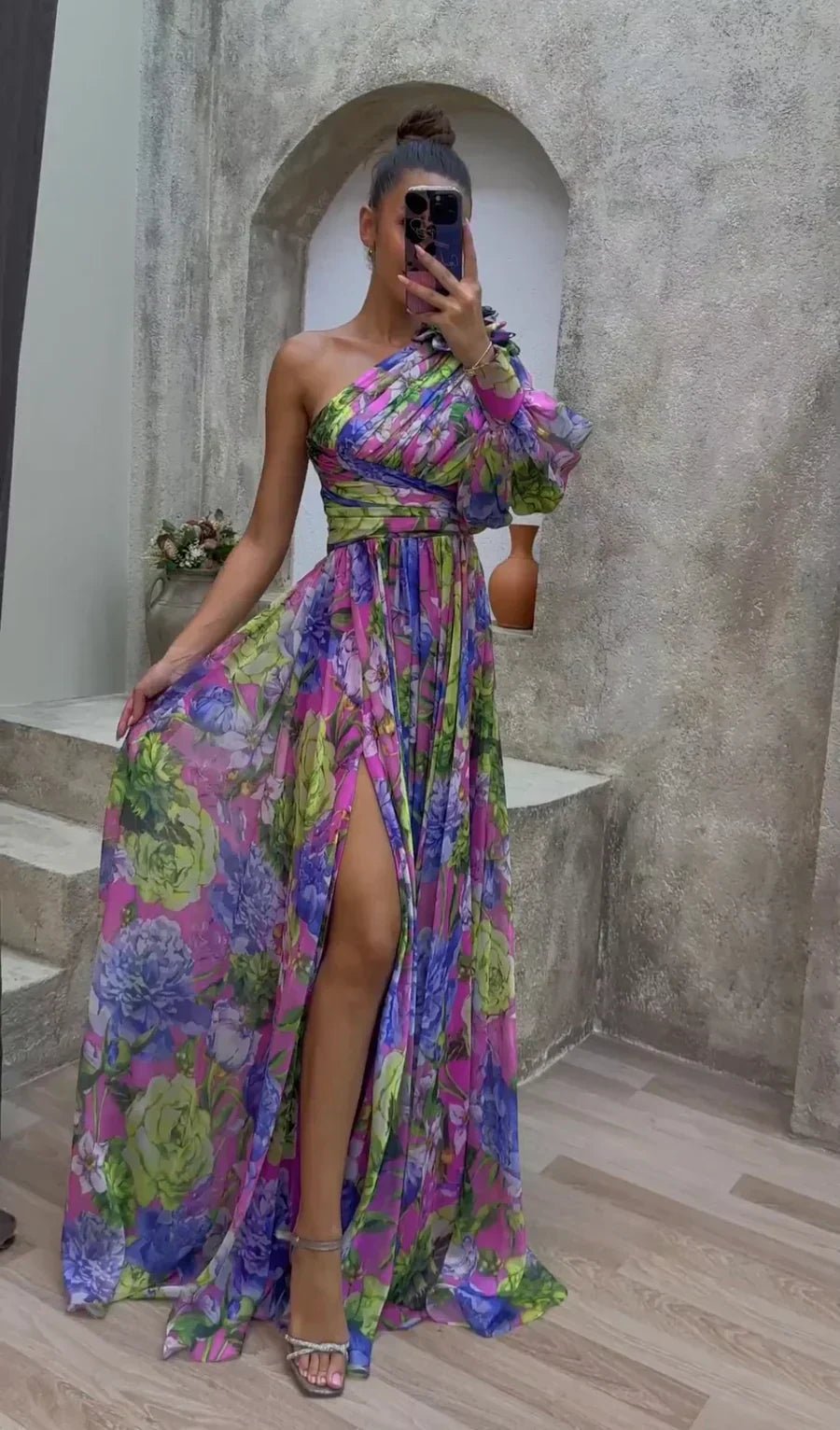 Sofia | Elegante Vestido Maxi Fiesta de Verano Hombro Descubierto - Noa Lagos