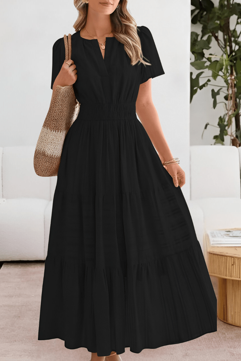 Sofia | Vestido de Verano Maxi con Cintura Fruncida - Noa Lagos