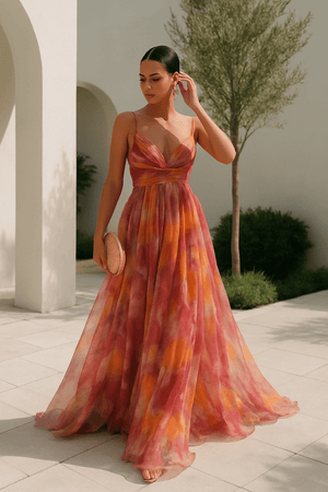 Sofia | Vestido Largo Floral Elegante para Mujer Verano - Noa Lagos