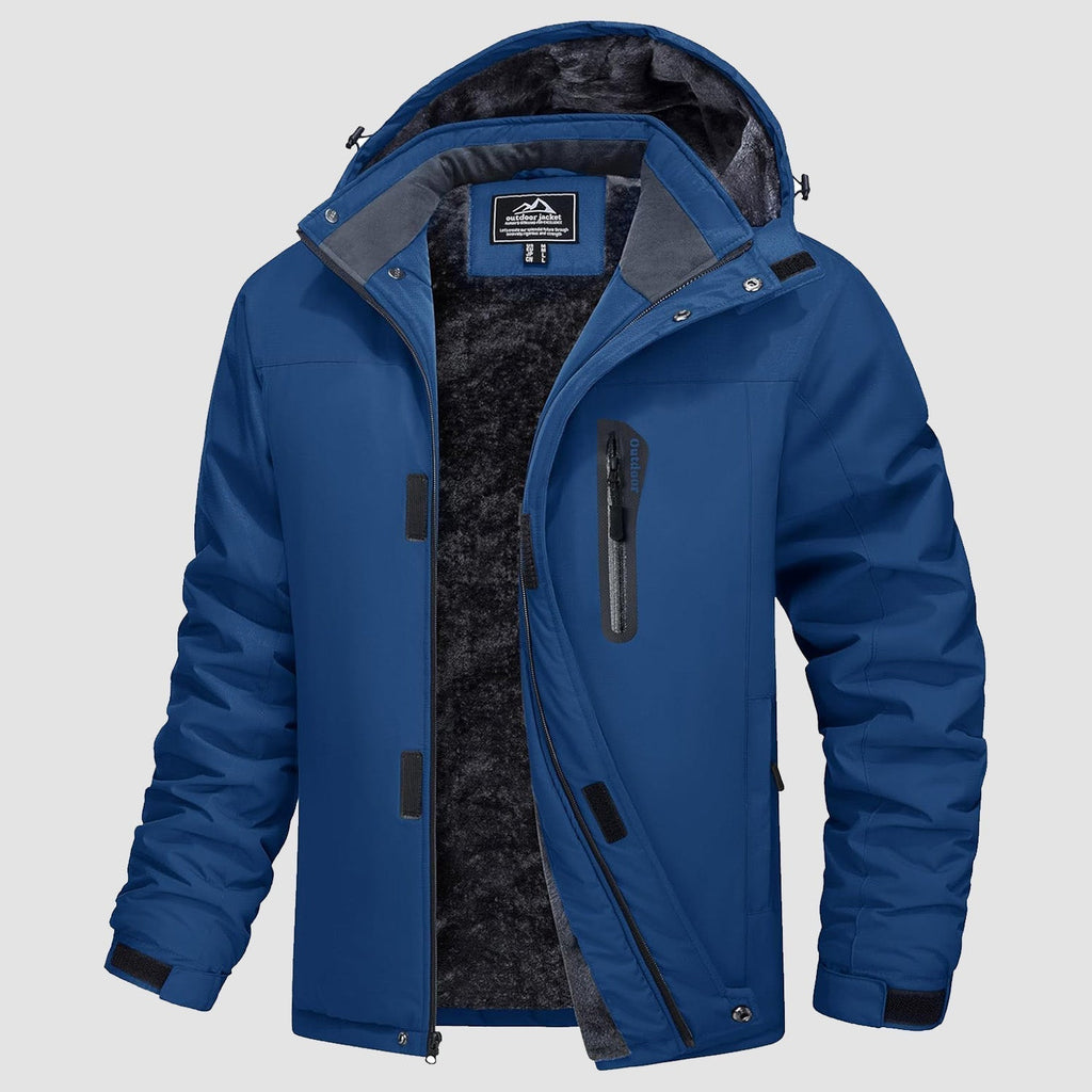 Chaqueta TUNDRAXX acolchada para hombre, vista frontal completa con cremallera cerrada