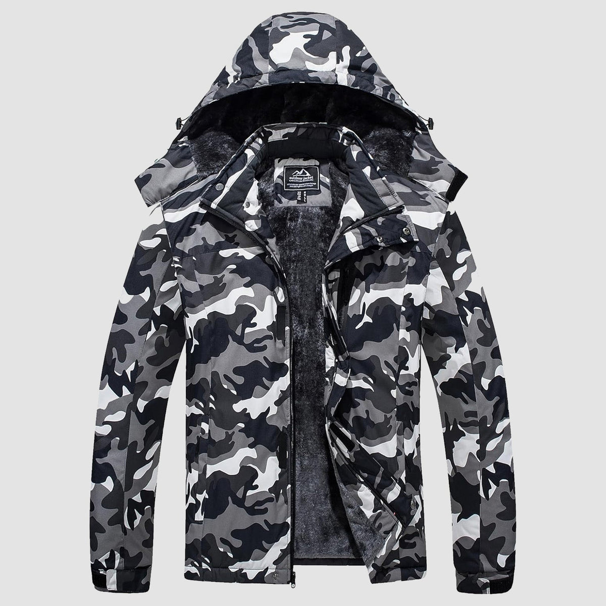 Chaqueta TUNDRAXX azul denim, vista completa sobre modelo