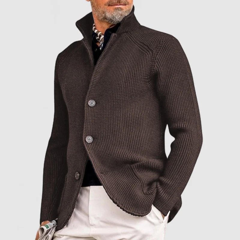 Cárdigan Woodrow en color gris para hombre, vista de conjunto