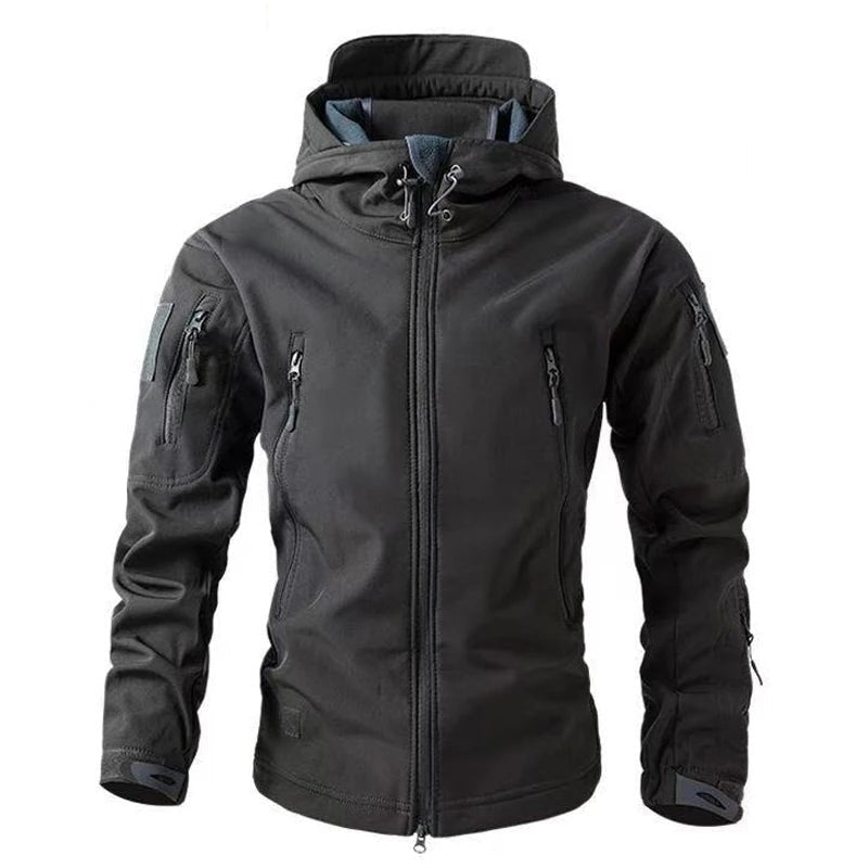 Detalle de los puños ajustables de la chaqueta softshell ZEPHRAN